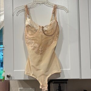 Vintage Union Made Slip Bodysuit One Piece Shapewear Cream Rockabilly Photos
